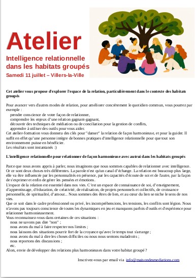 Atelier Intelligence relationnelle